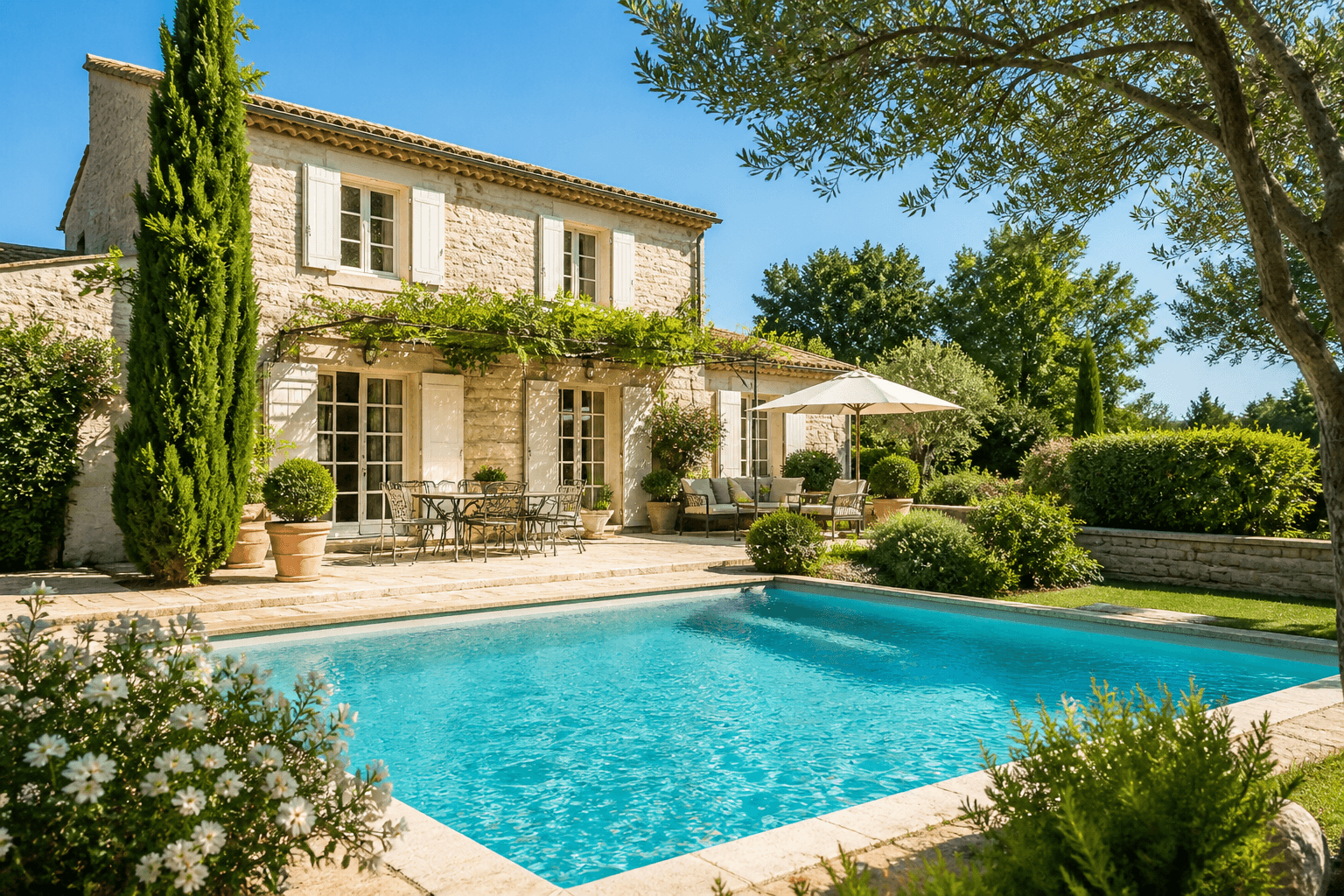 Maison avec jardin repérée dans une annonce immobilière